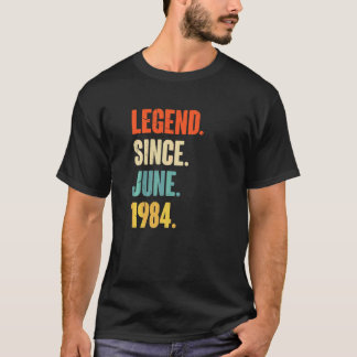 Camiseta Legenda desde junho de 1984 38 anos 38 anos