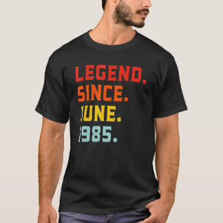 Camiseta Legenda desde junho de 1985 37º aniversário Vintag