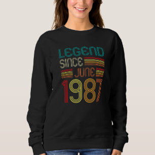 Camiseta Legenda desde junho de 1987 35º aniversário 35 ano
