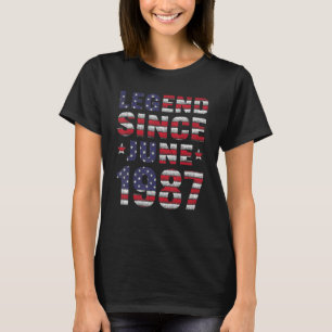 Camiseta Legenda desde junho de 1987 35º aniversário 35 ano
