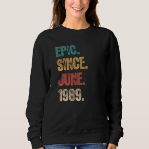 Camiseta Legenda desde junho de 1989 33 anos 33 anos