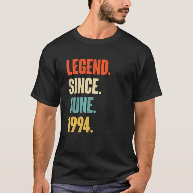 Camiseta Legenda desde junho de 1994 28 anos 28 anos Aniver (Frente)