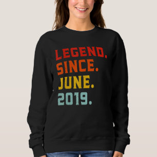 Camiseta Legenda Desde Junho De 2019 aniversário de 3 anos