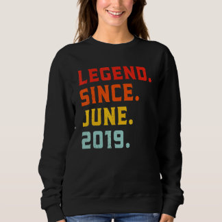 Camiseta Legenda Desde Junho De 2019 aniversário de 3 anos