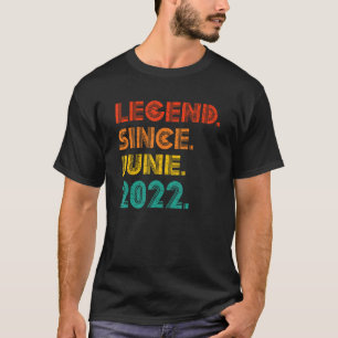 Camiseta Legenda desde junho de 2022 Aniversário Aniversári