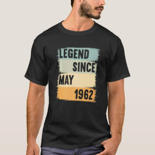 Camiseta Legenda desde maio de 1962 60 anos 60 anos 60 Aniv