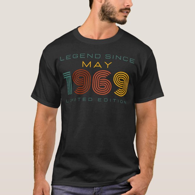 Camiseta Legenda Desde Maio De 1969, Edição Limitada (Frente)