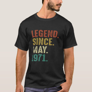 Camiseta Legenda Desde Maio De 1971 50º Aniversário Prese