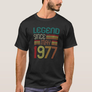 Camiseta Legenda desde maio de 1977 45º aniversário 45 anos