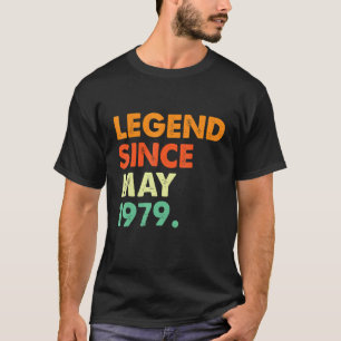 Camiseta Legenda desde maio de 1979 Birthdat