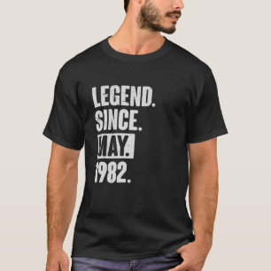 Camiseta Legenda desde maio de 1982 - aniversário de 40 ano