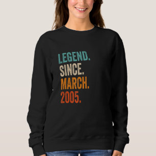 Camiseta Legenda desde março de 2005 18º Aniversário