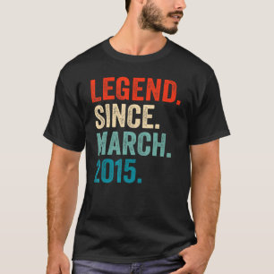 Camiseta Legenda desde março de 2015 8º aniversário 8 anos