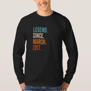 Camiseta Legenda desde março de 2017 - Aniversário de 6