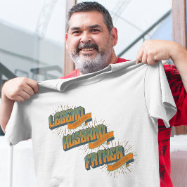 Camiseta Legenda Desde, Marido Desde, Pai Desde Personaliza