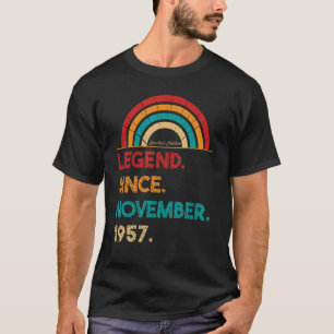 Camiseta Legenda desde novembro de 1957 65º Nascer de anive