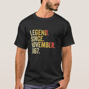 Camiseta Legenda desde novembro de 1967 55 anos 55 anos Nas