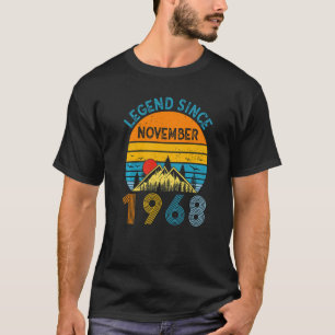 Camiseta Legenda desde novembro de 1968 54º aniversário 54 