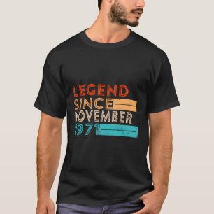 Camiseta Legenda Desde Novembro De 1971 52 Anos 52 Anos