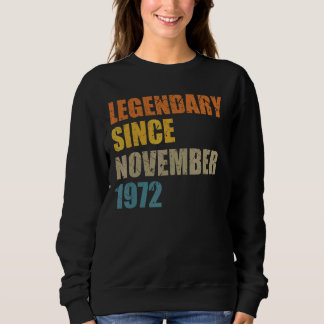 Camiseta Legenda Desde Novembro De 1972 50 Anos 50 50 Birth