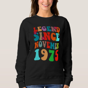Camiseta Legenda Desde Novembro De 1975 Vintage Aniversário