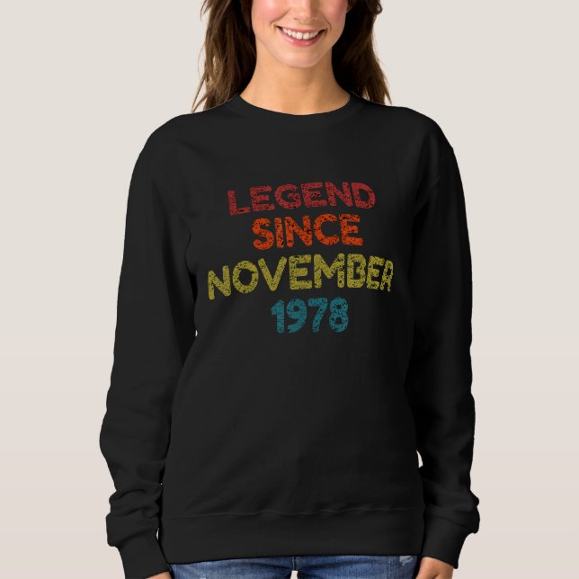 Camiseta Legenda Desde Novembro De 1978 (Frente)