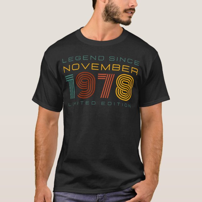 Camiseta Legenda desde novembro de 1978, Edição Limitada de (Frente)