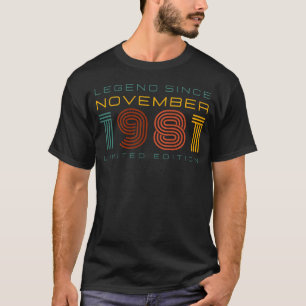 Camiseta Legenda desde novembro de 1981, Edição Limitada de