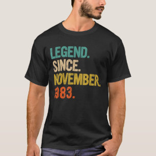 Camiseta Legenda desde novembro de 1983 39 anos 39 anos