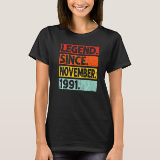 Camiseta Legenda desde novembro de 1991 31º Aniversário Vin