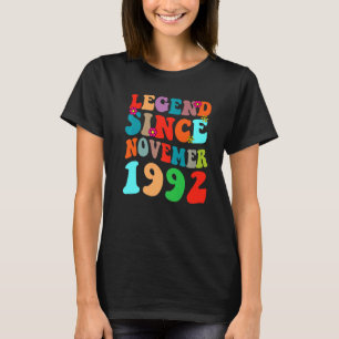 Camiseta Legenda Desde Novembro De 1992 Vintage Aniversário