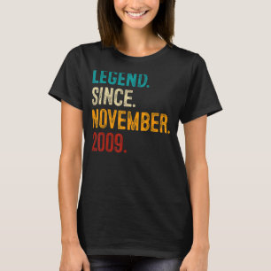 Camiseta Legenda Desde Novembro De 2009 13 Aniversário De 1