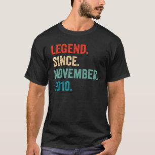 Camiseta Legenda Desde Novembro De 2010 Aniversário De 12 1