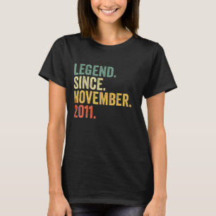 Camiseta Legenda Desde Novembro De 2011 Aniversário De 11 1