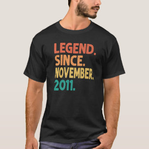 Camiseta Legenda desde novembro de 2011 Aniversário de 11 R