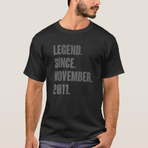 Camiseta Legenda Desde Novembro De 2011, Nascido Em 11 de 1