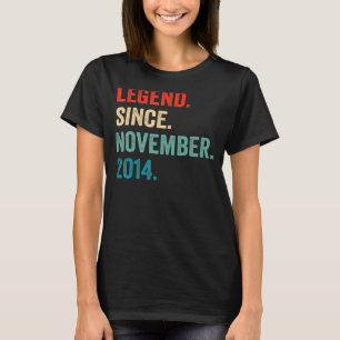 Camiseta Legenda desde novembro de 2014 8º Aniversário 8 An
