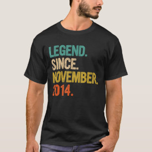 Camiseta Legenda desde novembro de 2014 8º Aniversário 8 An