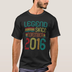 Camiseta Legenda Desde Novembro De 2016 Retro 6 Anos 6 B