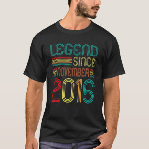 Camiseta Legenda Desde Novembro De 2016 Retro 6 Anos 6 B