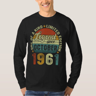 Camiseta Legenda Desde Outubro De 1961, 61 Anos De Idade, 6