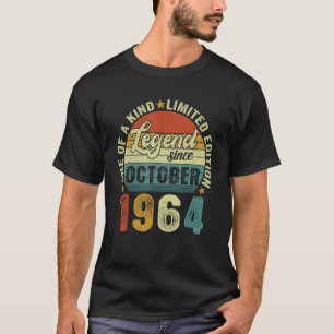 Camiseta Legenda desde outubro de 1964 58 anos 58 anos