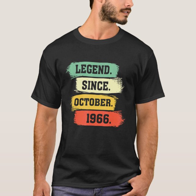 Camiseta Legenda desde outubro de 1966 u2013 Feliz Aniversá (Frente)