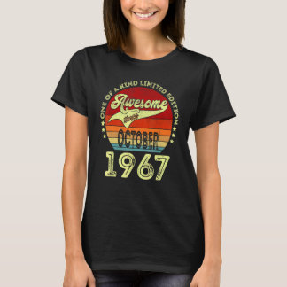 Camiseta Legenda Desde Outubro De 1967 Aniversário Da Retro