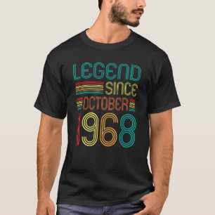 Camiseta Legenda desde outubro de 1968 54º Aniversário Retr