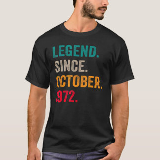 Camiseta Legenda Desde Outubro De 1972 50º Dia 50 Anos