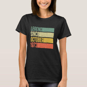 Camiseta Legenda desde outubro de 1973 49 anos 49 anos