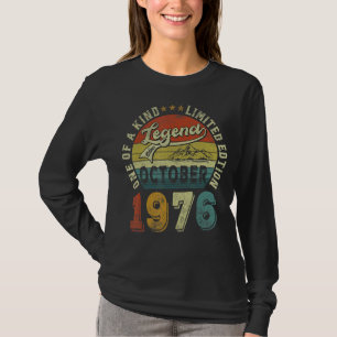 Camiseta Legenda desde outubro de 1976 46 anos 46 anos