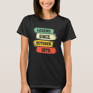 Camiseta Legenda desde outubro de 1979 u2013 Feliz Aniversá