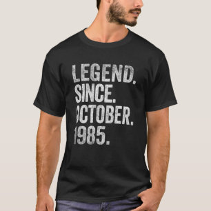 Camiseta Legenda desde outubro de 1985 37 anos 37 anos